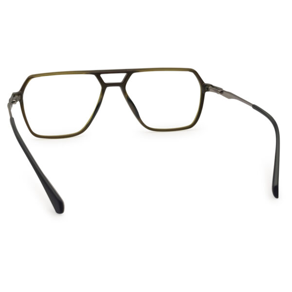 Olive Transparent Double Bridge Eyeglasses