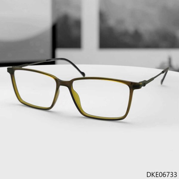 New Olive Transparent Eyeglasses