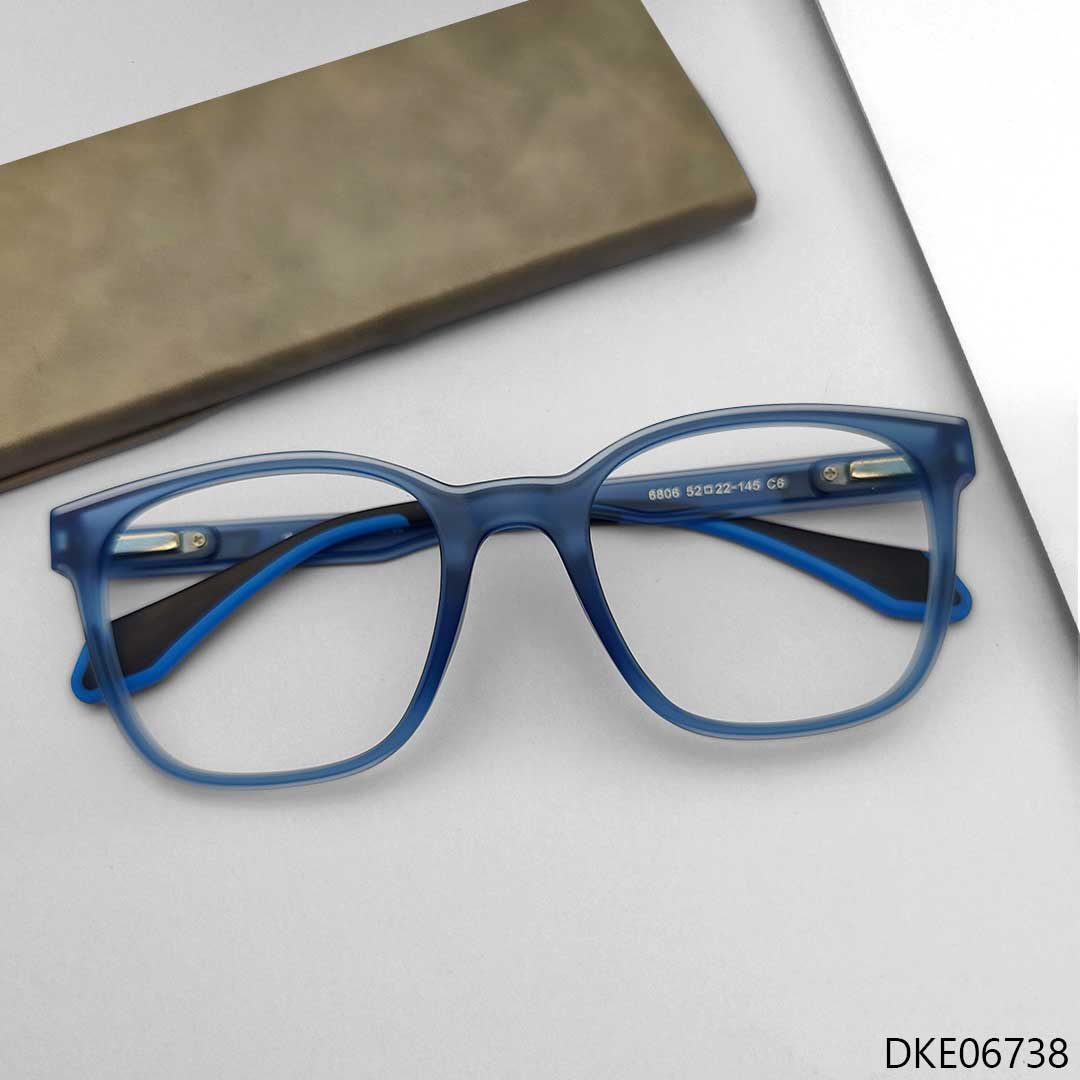 New Blue Transparent Eyeglasses