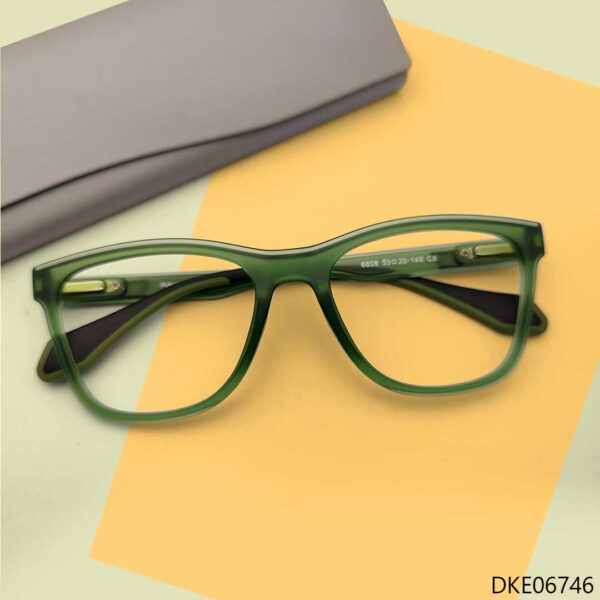 Green Transparent Color Eyeglasses