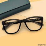 Black Color Square Shape Eyeglasses