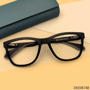 Black Color Square Shape Eyeglasses