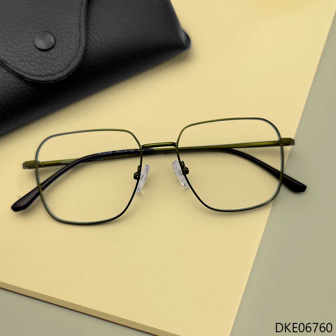 Olive Color Stylish Eyeglasses
