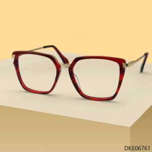 Red Color Cat Eye Shape Eyeglasses