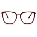 Red Color Cat Eye Shape Eyeglasses