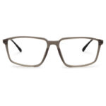 Grey Transparent Rectangle Shape Eyeglasses
