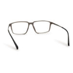 Grey Transparent Rectangle Shape Eyeglasses