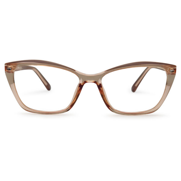 Premium Pink Transparent Cat Eye Shape Eyeglasses