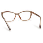 Premium Pink Transparent Cat Eye Shape Eyeglasses