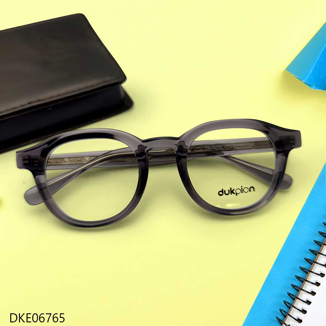 Grey Transparent Color Eyeglasses