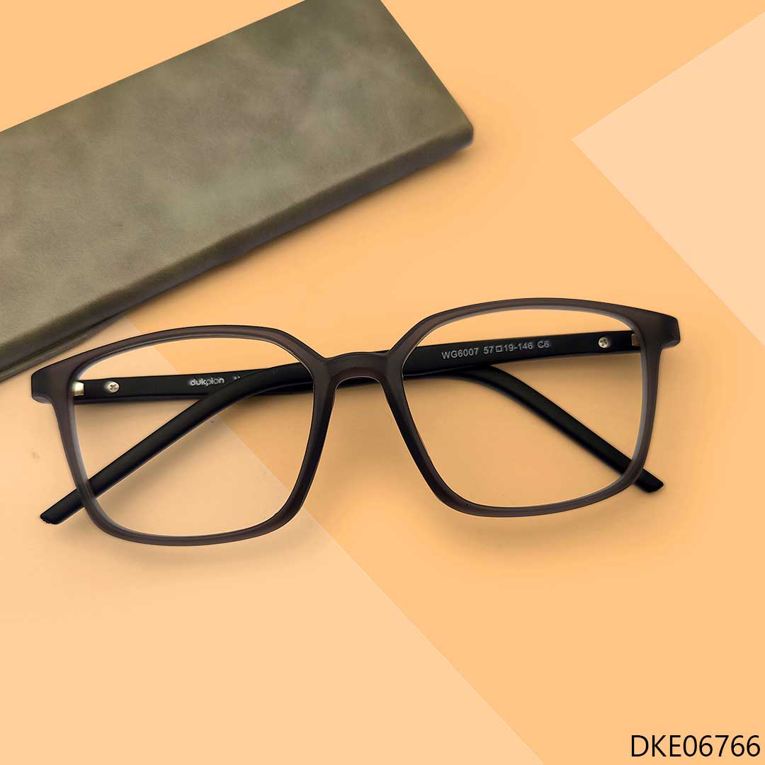Grey Transparent Color Eyeglasses