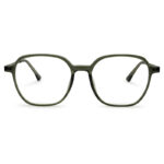 New Trendy Olive Transparent Eyeglasses