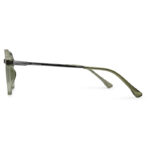 New Trendy Olive Transparent Eyeglasses
