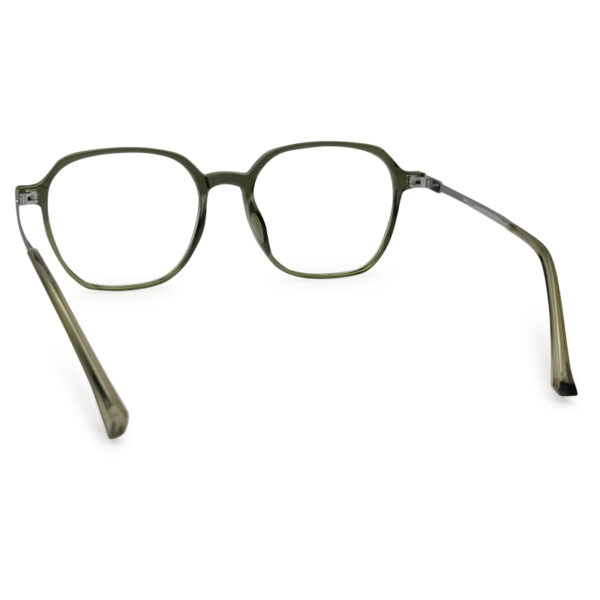New Trendy Olive Transparent Eyeglasses