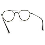 Olive Transparent Double Bridge Eyeglasses