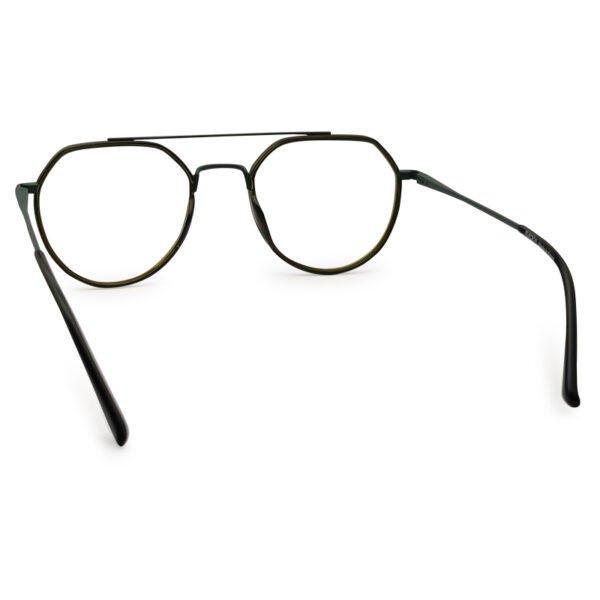 Olive Transparent Double Bridge Eyeglasses