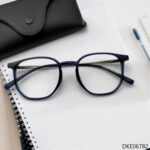 Black Color Semi Round Eyeglasses