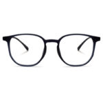 Black Color Semi Round Eyeglasses