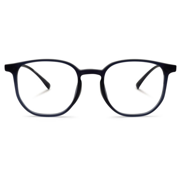 Black Color Semi Round Eyeglasses