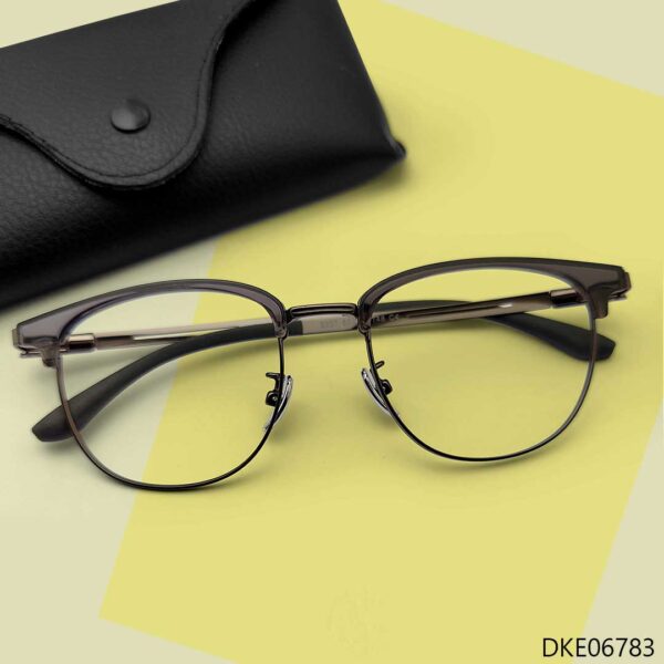 Grey Transparent Color Eyeglasses
