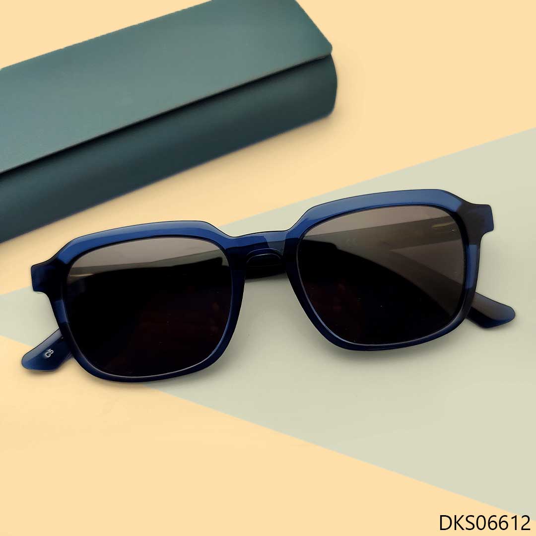 Blue Transparent Color Branded Sunglasses