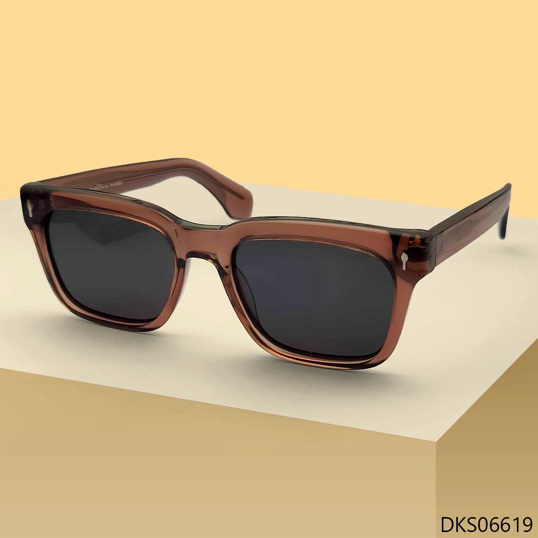 Brown Transparent Color Sunglass