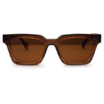 Brown Transparent Color Sunglasses