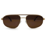 Double Bridge Golden Color Frame Sunglasses