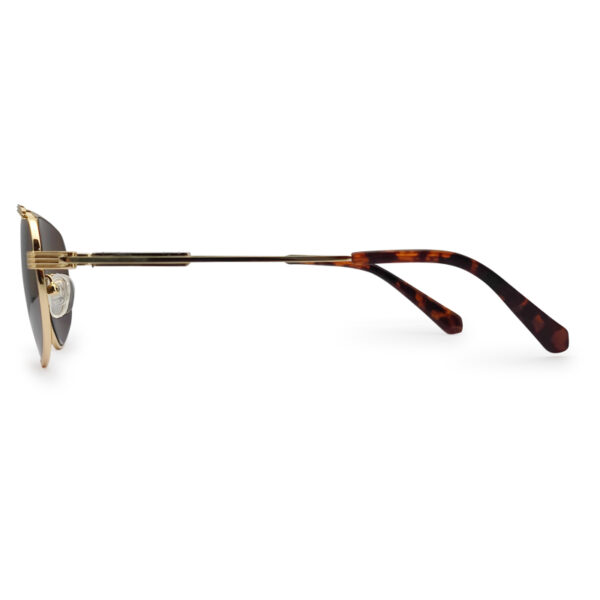 Double Bridge Golden Color Frame Sunglasses