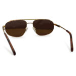 Double Bridge Golden Color Frame Sunglasses