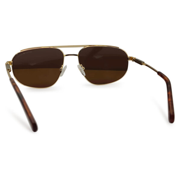 Double Bridge Golden Color Frame Sunglasses
