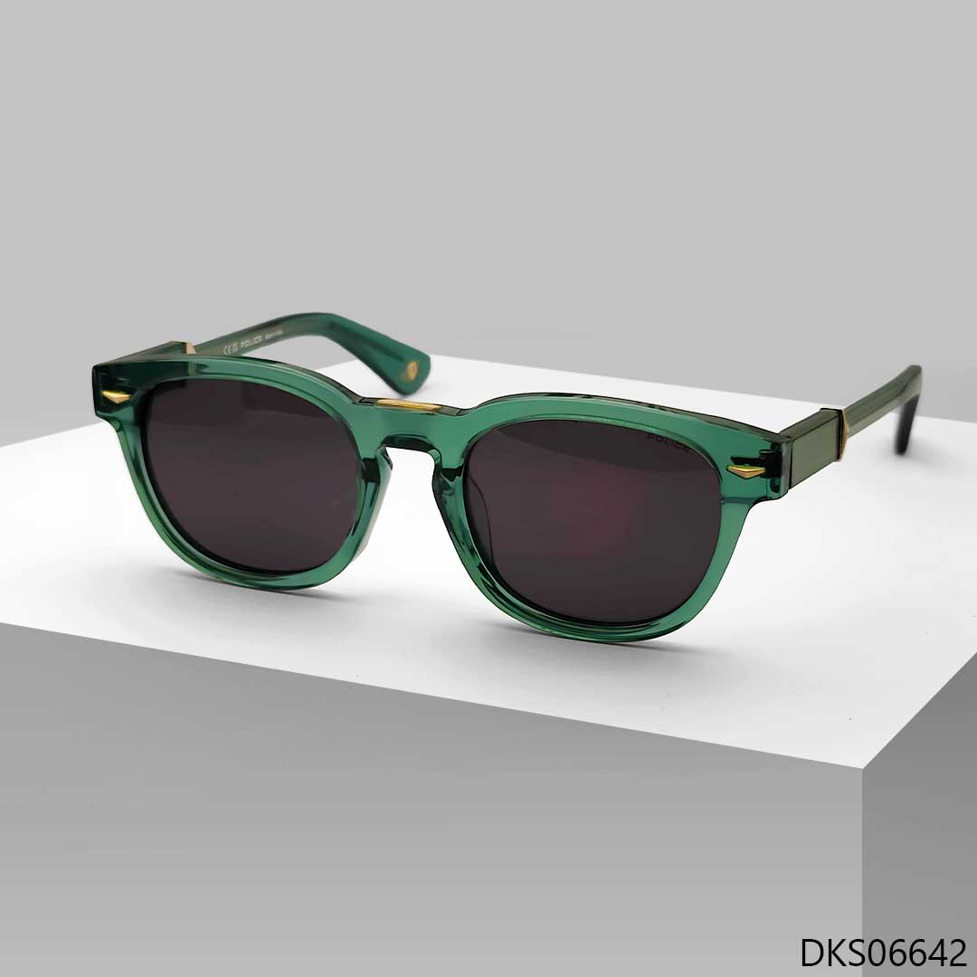 Green Transparent Color Sunglasses