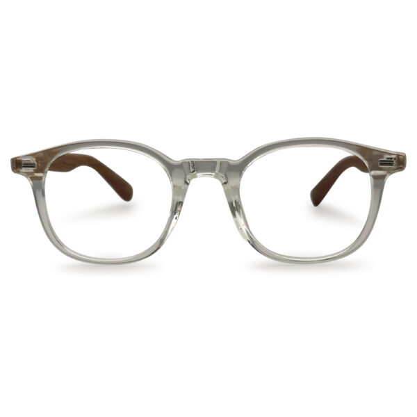 Trendy Water Transparent Wooden Eyeglass