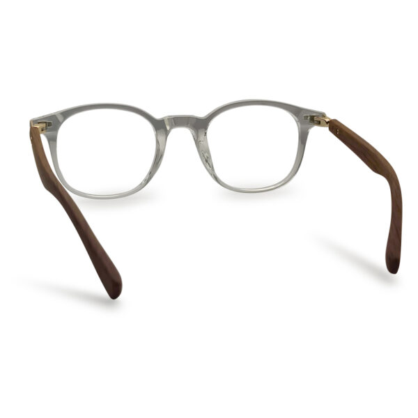 Trendy Water Transparent Wooden Eyeglass