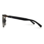 Grey Transparent Sqaure Wooden Eyeglasses