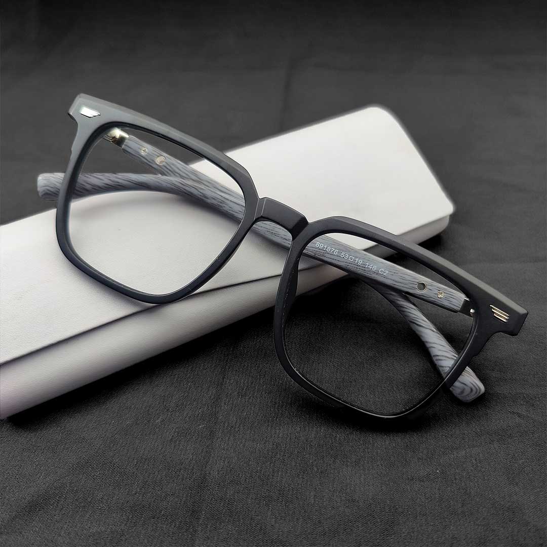 Premium Black Color Square Eyeglasses Frame
