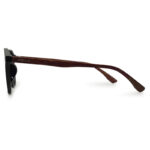 Glossy Black Wooden Eyeglasses