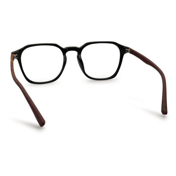 Glossy Black Wooden Eyeglasses