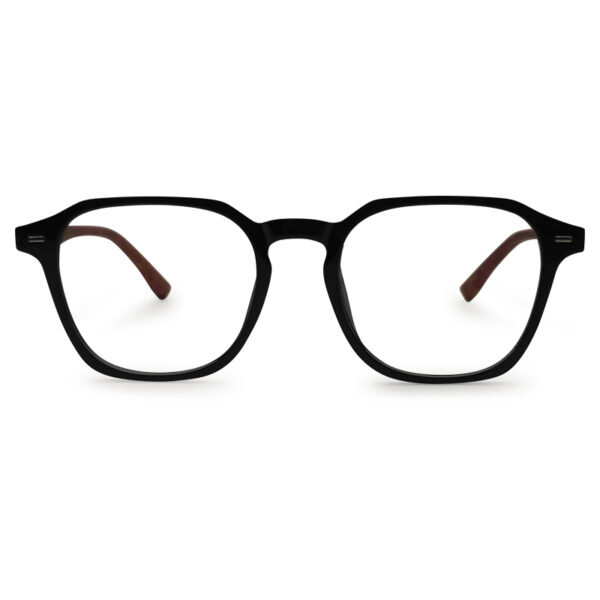 Glossy Black Wooden Eyeglasses