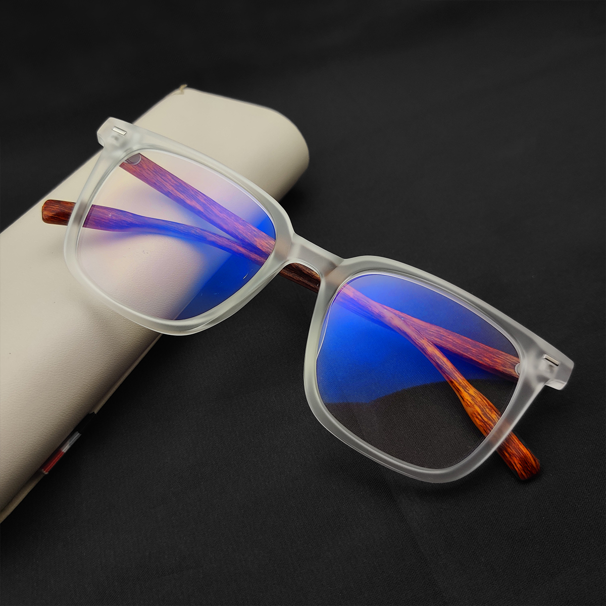 Transparent Square Wooden Frame