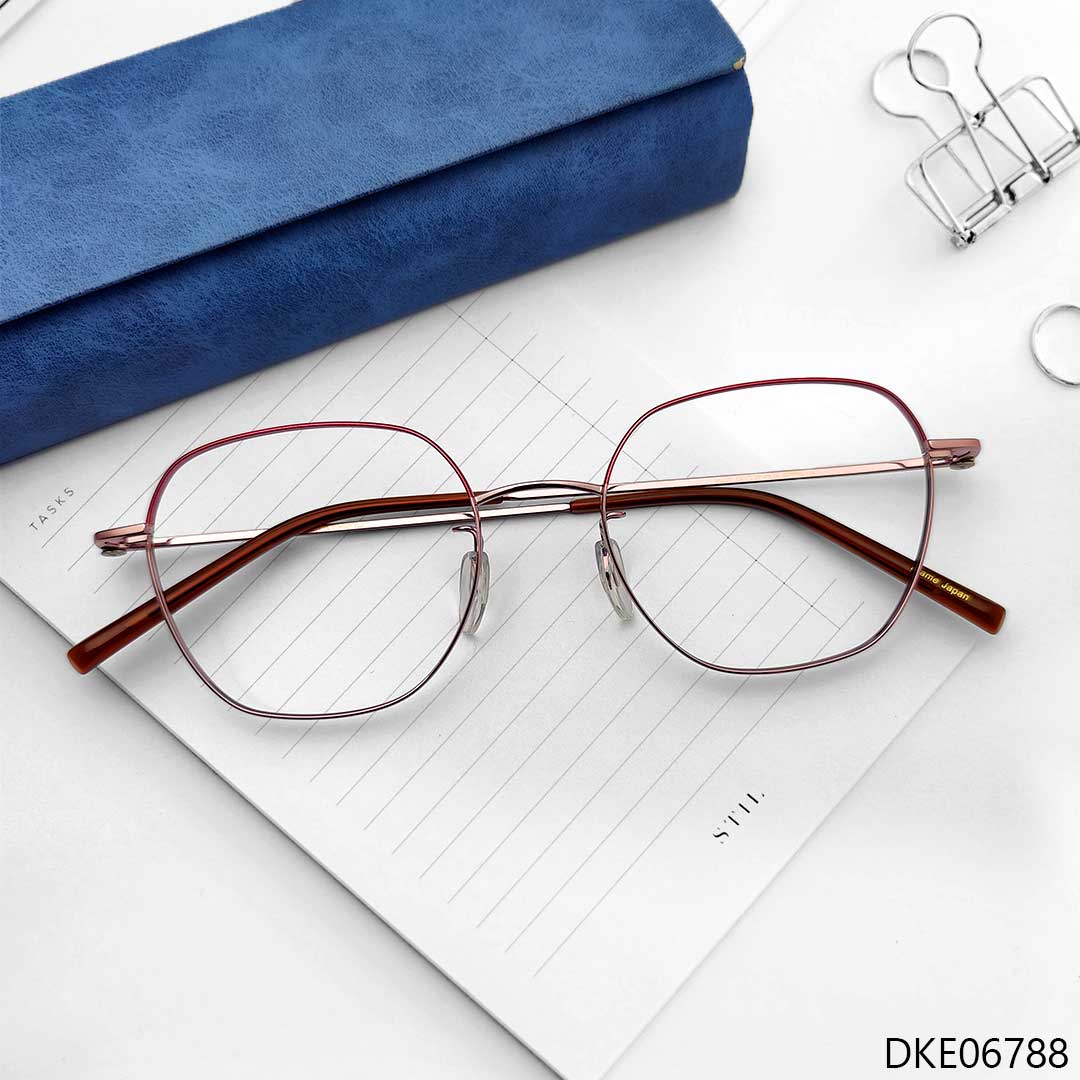 New Pink Color Eyeglasses