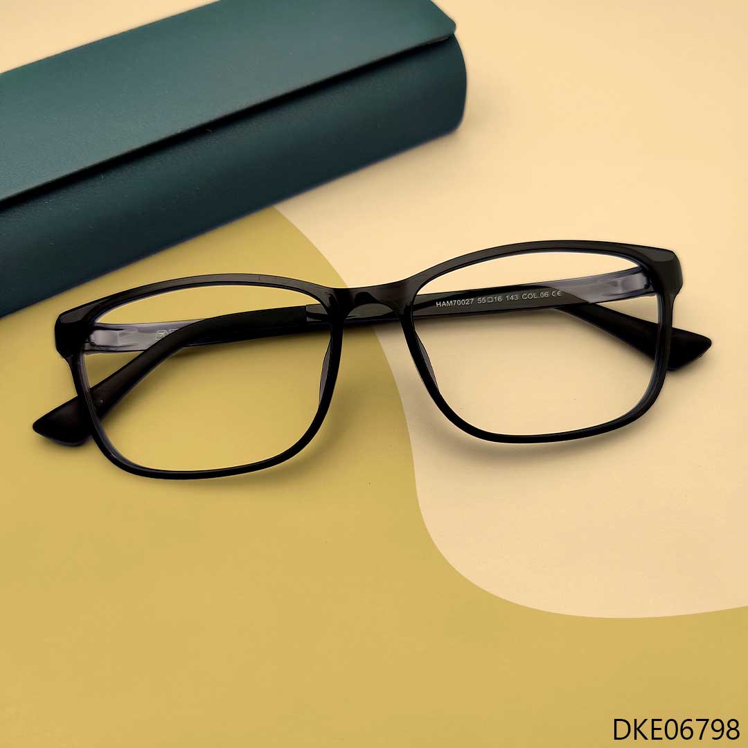 Grey Transparent Mixed Color Eyeglasses