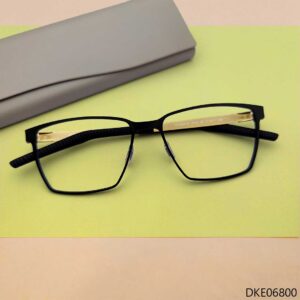 Black and Golden Mixed Eyeglasses