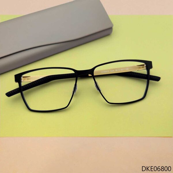 Black and Golden Mixed Eyeglasses