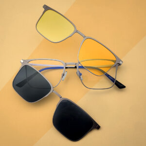 Pure Titanium Built 3 in 1 Magnetic Sunglasses