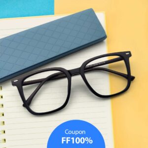 Matte Black Classic Mens Eyeglasses