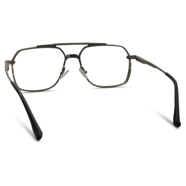Double Bridge Silver Color Eyeglass