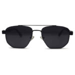 Double Bridge Black Sunglasses
