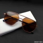 Brown Color Double Bridge Sunglasses