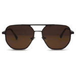 Brown Color Double Bridge Sunglasses